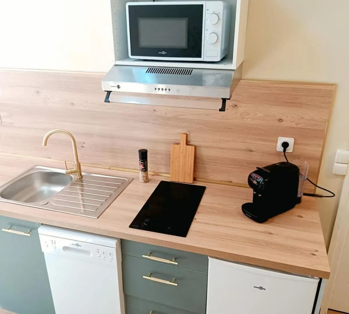 Very Quiet 2-Person Studio With A Hot Tub 빌뢰르반